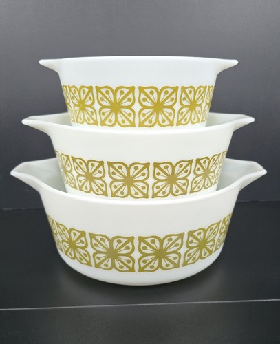 Pyrex verde green autumn - pyrex,