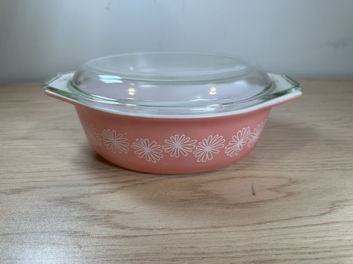 Vintage pyrex pink daisy 043 - pyrex,