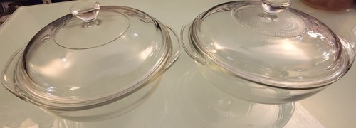 Two vintage pyrex glass - vintage,