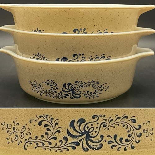 Pyrex blue homestead piece - pyrex,