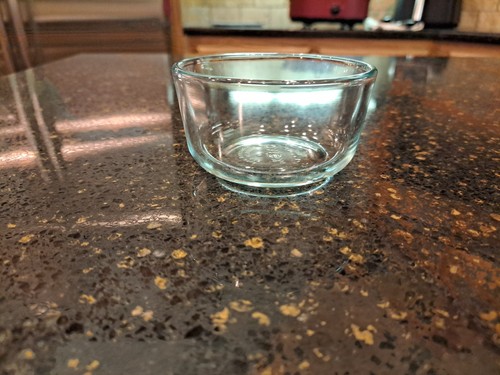 Vintage pyrex round aquamarine - pyrex,