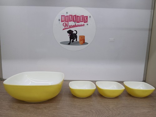 Pyrex lemon colored piece - lemon, 4