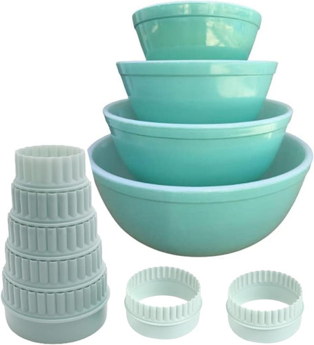 Display stands pyrex mixed - pyrex,