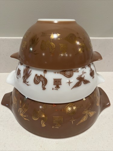 Set pyrex early american - 3,